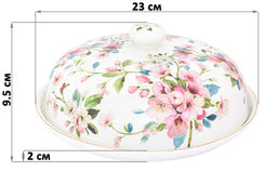 Блинница 23*23*9,5 см Яблоневый цвет на белом NEW BONE CHINA - Elan gallery фото 2