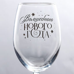 Бокал для вина новогодний Волшебного Нового года, 360 мл