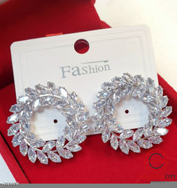 Серьги с кубическим цирконием