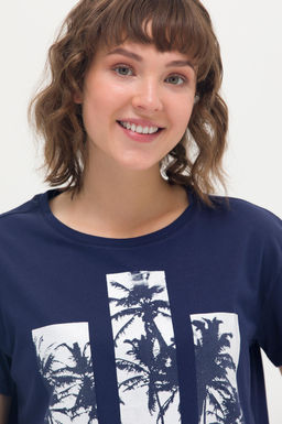 Женская темно-синяя футболка - U.s. polo assn фото 2