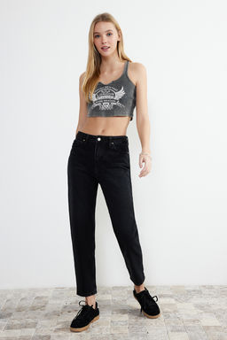 TRENDYOLMILLA Mavi Yuksek Bel Mom Jeans TWOAW24JE00076 фото 13
