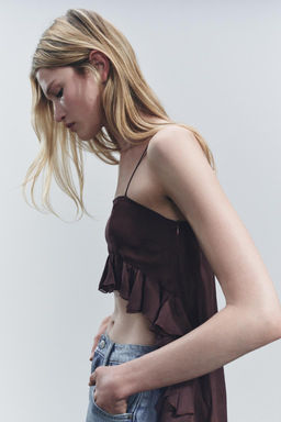 ZW COLLECTION STRAIGHT-LEG MID-RISE JEANS - Zara фото 3