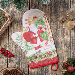 Варежка-прихватка Радости 20х28см,100% х/л, ватин 250г/м2