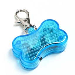 Маячок-адресник Косточка с наклейкой под записку 3 режима свечения голубой - Пижон фото 3