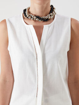 Ka??k Yaka Ajurlu Bluz