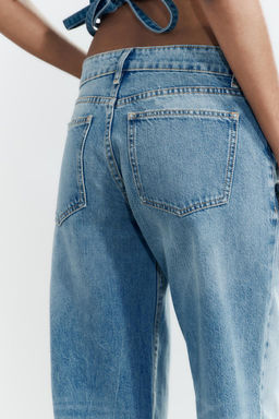 TRF WIDE-LEG LOW-RISE JEANS - Zara фото 6