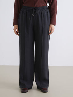 Beli Lastikli Modal Kar???ml? Kad?n Pantolon