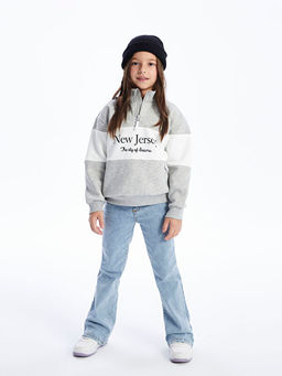 Basic ?spanyol Pa?a K?z ?ocuk Jean Pantolon - Waikiki фото 2