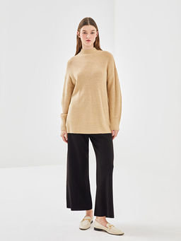 Beli Lastikli Geni? Pa?a Kad?n Triko Pantolon