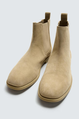 LEATHER CHELSEA BOOTS - Zara фото 3