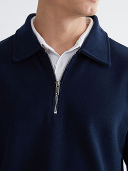 Polo Yaka Erkek Sweatshirt