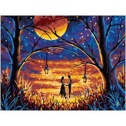 Картина по номерам на картоне "Таинство" 30*40см (КК_53773) ТРИ СОВЫ, с акриловыми красками