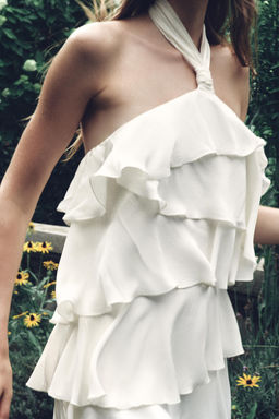 RUFFLED MINI DRESS - Zara фото 8