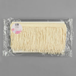 Тесьма декоративная «Бахрома», 10 см, 5±0.5 м, бежевая