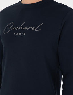 Темно-синий свитшот стандартного кроя - Cacharel фото 7