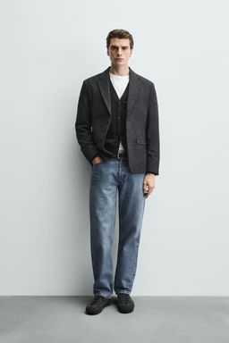 BOUCL_ HOUNDSTOOTH BLAZER - Zara фото 9