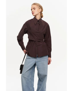 Рубашка THE VERY 2436 горький шоколад  фото 10