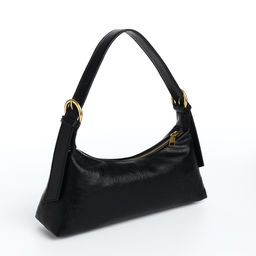 Сумка женская багет на молнии, цвет чёрный - Simaland фото 2