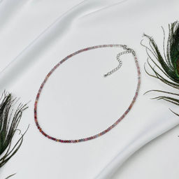 Бусы-Чокер из Шпинели "градиент"