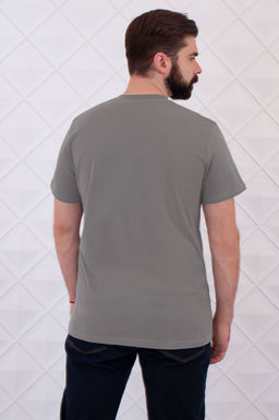Арт. 61112/2 Футболка мужская однотонная 48-58 (6 шт) Цвет:серый - Идеал фото 2