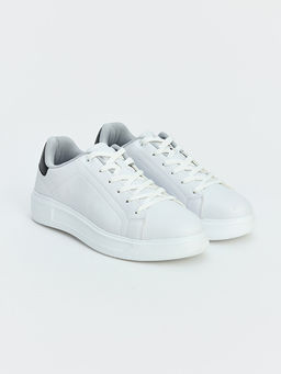 Suni Deri G?r?n?ml? Kal?n Tabanl? Erkek Sneaker