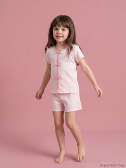 K?z ?ocuk ?ortlu Pijama Tak?m?