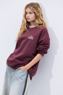 Sudadera oversize con estampado - H&m фото 4