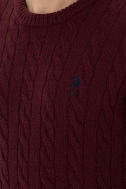 Мужской бордово-красный свитер - U.s. polo assn фото 14