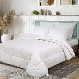 Одеяло "Лебяжий пух" облегченное (хлопок 100%) 200*215 Евро/1 шт. Комфорт (хлопок)