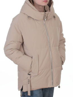 2387 BEIGE Куртка зимняя женская (150 гр. холлофайбер)