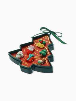 Кольца детские Выбражулька Ёлка, 6 шт. разноцветные, безразмерные