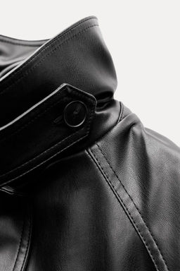 FAUX LEATHER TRENCH COAT - Zara фото 7