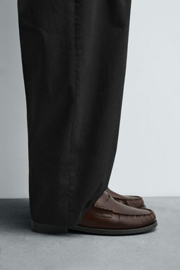 LEATHER MOCCASIN WITH MASK DETAIL - Zara фото 3