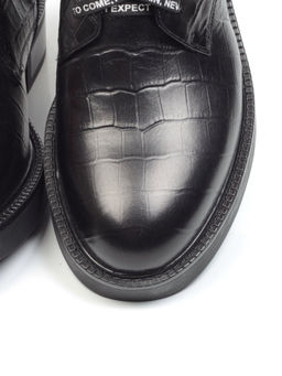 01-CH8361-21B100M BLACK Ботинки демисезонные женские (натуральная кожа, байка)