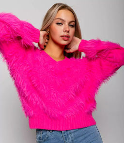 Свитер #КТ629 (1), фуксия - Dommod фото 5