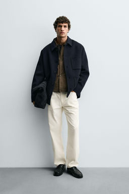WOOL OVERSHIRT WITH POCKETS