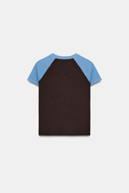 SHORT SLEEVE RAGLAN T-SHIRT - Zara фото 2
