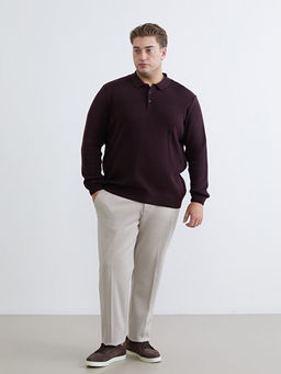 Polo Yaka Erkek Triko Kazak