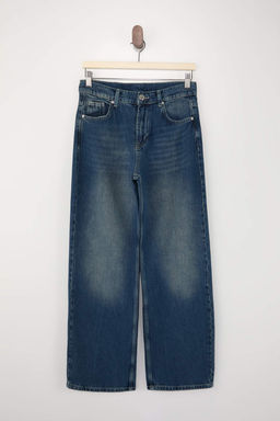 Mavi DOKUMLU Tencel Kar?s?ml? Yuksek Bel Tam Boy Baggy Jeans TWOSS26JE00139