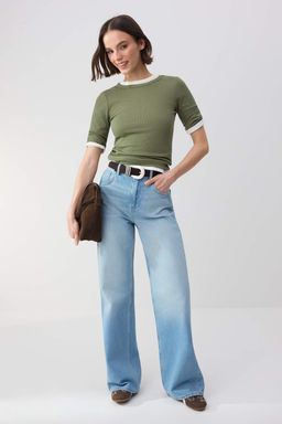 Wardrobe Essentials-Ekru Fitted/Vucuda Oturan Truvakar Buzgulu Modal Orme Bluz TWOSS26BZ00355 - Trendyolmilla фото 8