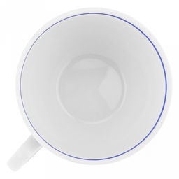 Чашка чайная фарфоровая Гуси 210мл, д8,5см, h6см, форма Янтарь, с блюдцем д14см, отводка краской (Россия) - Домашняя мода фото 4