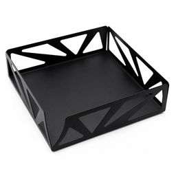 Салфетница металлическая 17,5х17,5х5см, черный (Россия) - Домашняя мода фото 3