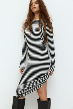 Vestido ajustado en punto de canale - H&m фото 2