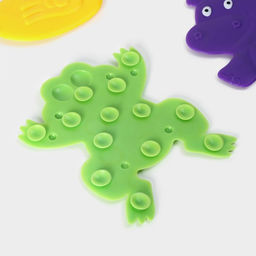 Коврики для ванной на присосках Доляна Зоопарк, 4 шт, детские, 1114 см  фото 3