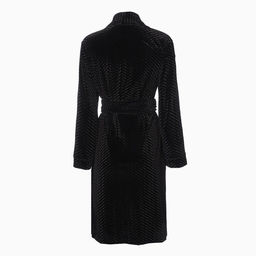 Халат домашний женский KAFTAN «Бархат», размер 44, чёрный