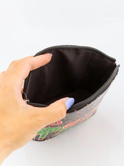 Косметичка натуральная кожа ручной принт Кошки №0514/7 - Ганг фото 5