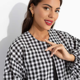 Брючный комплект‑тройка Приручённый шик (3 в 1 черно-белый) - Charutti фото 9