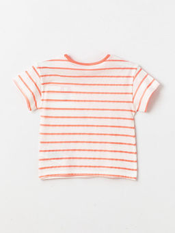 Bisiklet Yaka K?sa Kollu Bask?l? K?z Bebek Ti??rt - Waikiki фото 2