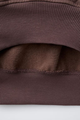 SUDADERA CAPUCHA TEXTOS / Marr?n - Zara фото 6