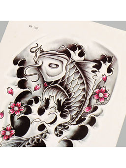 Цена за 2 шт. Переводная тату на тело цветная Сом, 26.1?14.6 см